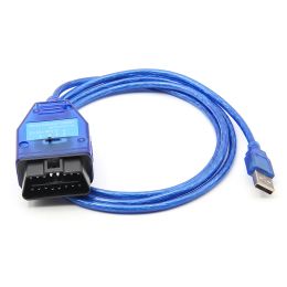 Voor Vag KKL Fiat Ecuscan OBD2 Diagnostische kabel FTDI voor VAG KKL COM voor VW/AUDU/SEAT/SKODA AUTO CAR SCAN SCAN Tool USB -interface