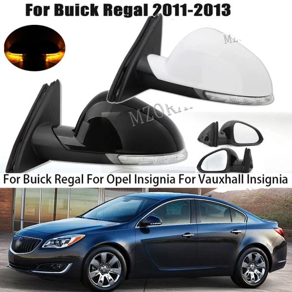 Pour le rétroviseur latéral Vauxhall Insignia côté aile électrique chauffée Miroir de recul pliable pour insigne Opel pour Buick Regal