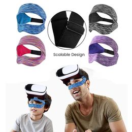 Voor Vision Pro Accessoires VR Oogmasker Cover Verstelbare Ademende Zweetband Virtual Reality Headset voor Meta Quest 3 Pico 4