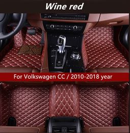 Para Volkswagen CC / 2010-2018 AÑO Coche Interior Matera de pie Sin resbalones Protección ambiental sin deslizamiento Estera de piso no tóxico sin tóxico