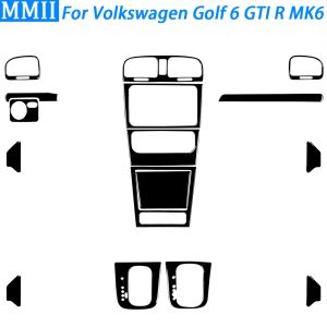 Pour Volkswagen Golf 6 GTI R MK6 2008-2012 Piano Black Gear Shift Air Outlet Vent Tableau de bord