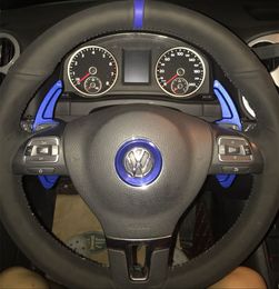 Pour Volkswagen Golf 6 GTI Tiguan Scirocco Leon Cupra CC Modification des palettes de changement de volant avec décoration étendue