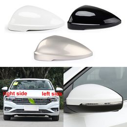 Para Volkswagen VW Jetta (Sagitar) 2019-2021, tapa de carcasa de espejo retrovisor de coche pintada, cubierta de espejos laterales para puerta de ala