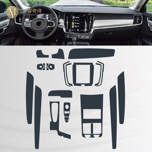 Pour Volvo S90 2018-2023 Car Intérieur Film Film Dash Toard Piano Board Shift Center Console Anti-Scratch Transparent TPU PPF Film Refit