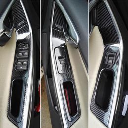 Voor Volvo XC60 2009-2018 Interieur Centraal Bedieningspaneel Deurklink 5D Koolstofvezel Stickers Decals Auto styling Accessorie224d