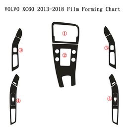 Voor Volvo XC60 2009-2018 Interieur Centraal Bedieningspaneel Deurklink 5D Koolstofvezel Stickers Decals Auto styling Accessorie294Z