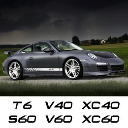 Voor Volvo XC90 XC60 C30 T6 S60 C70 XC40 V40 XC70 V70 V60 V50 S80 S80 S40 AWD V90 S90 Auto -deurstickers Auto Styling Accessoires