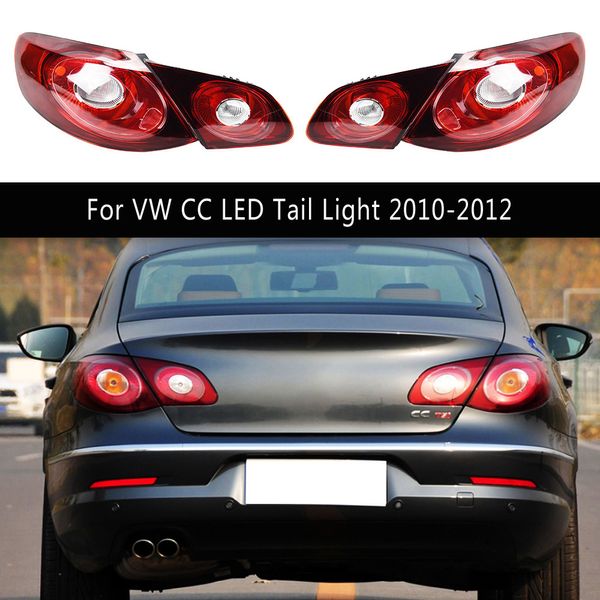 Para VW CC luz trasera LED 10-12 señal de giro dinámica serpentina freno marcha atrás luces de circulación lámpara trasera piezas de automóvil conjunto de luz trasera