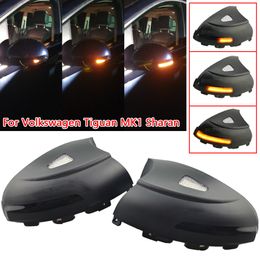 Pour VW pour Volkswagen Tiguan MK1 2008-2016 LED clignotant dynamique clignotant séquentiel rétroviseur latéral voyant flaque lumière