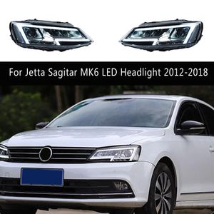 Voor VW Jetta Sagitar MK6 LED Koplamp Montage 12-18 Hoofd Lamp DRL Dagrijverlichting Streamer Richtingaanwijzer auto-onderdelen Grootlicht