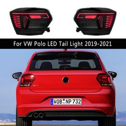 Voor VW Polo LED Achterlicht 19-21 Rem Achteruit Inparkeren Running Lights Streamer Richtingaanwijzer Achterlicht Montage auto Accessoires