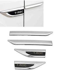 Pour VW Troc 1720 Fender Door Wing Emblem Emblem Badge Sticker Troc 2017 2018 2019 2020 T Roc Car Decoration8569577