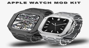 voor Horlogekasten Luxe Premium Roestvrij Staal AP Modificatie Kit Beschermhoes Band Strap Cover iwatch 44mm 45mm8595351