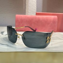 Pour les femmes Mius Designer 1 Design contemporain de qualité supérieure Ins blogueurs les adorent lunettes de soleil de piste lunettes femmes nuances