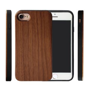 Para funda de madera para iPhone iphone 8/7PLUS/X/XR/Xsmax, funda de teléfono de bambú de madera auténtica para Samsung Galaxy Note9/S9/S8PLUS, precio bajo