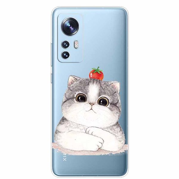 Para Xiaomi 12t Pro Case Transparent Soft TPU Cubierta de silicona para Xiaomi 12T 5G 2022 Cajones de teléfono COQUE COQUE MI 12 T 12TPRO