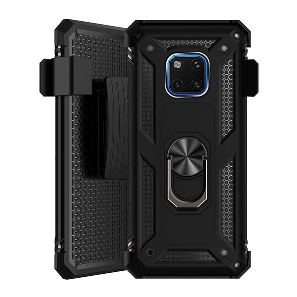 Pour Xiaomi 9 SE CC9 Pro 10 Redmi K30 Note 7 K20 7A De Protection Antichoc En Métal Anneau Holster Ceinture Clip PC TPU Housse de Téléphone