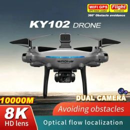 Para Xiaomi KY102 Drone 8K Professional HD Cámara dual Fotografía Ayera Evitación de obstáculos ópticos RC RC Aerocraft juguete
