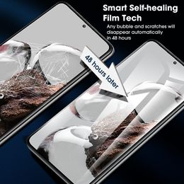 Pour Xiaomi Mi 13 Ultra Soft TPU Hydrogel Film Anti-Scratch Clear Empreinte Déverrouillage Protecteur d'écran non métallique
