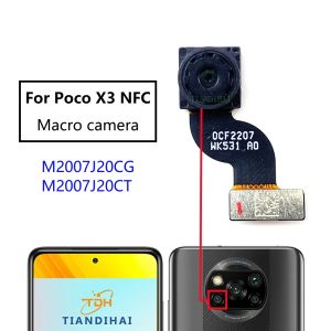 Voor Xiaomi Mi Poco X3 NFC X3NFC Achter cameramodule Factor Selfie Selfie Selfie Achter achterste hoofdcamera Flexkabelonderdelen