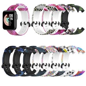 For Xiaomi Mi Watch Lite Strap Replacement Sport Soft Wristband Bracelet Printed Wrist Band Belt For Redmi Watch Strap Correa