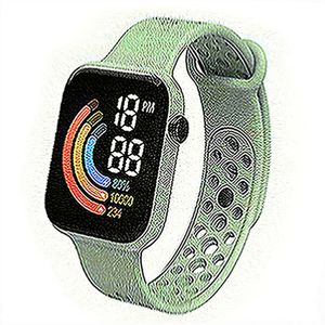 Voor Xiaomi NIEUWE Smart Watch Mannen Vrouwen Smartwatch LED Klok Horloge Waterdicht Draadloos Opladen Siliconen Digitale Sport Horloge A345