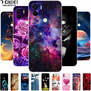 Voor Xiaomi Redmi A1 Plus / Redmia1 Case Marble TPU Soft Lovely Cat Silicone Telefoonhoes voor Redmi A1plus A1+ Bumper -telefoonschil