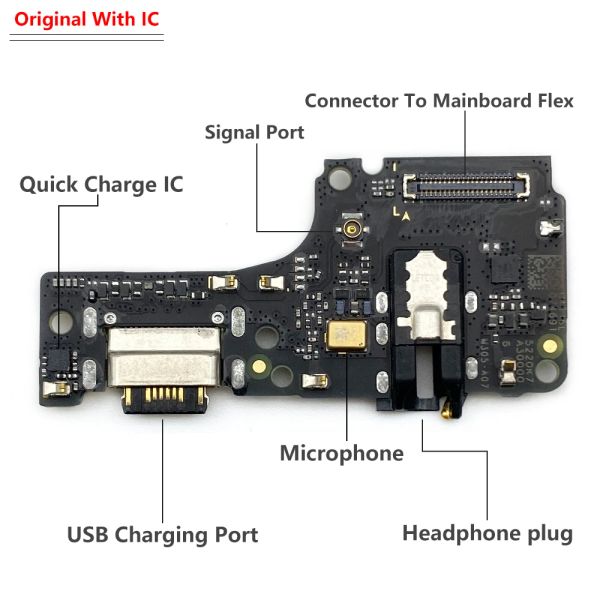 Para Xiaomi Redmi Nota 5 6 7 8 9 Pro Nota 9S CARGO DE CARGO USB CARRO DE CONCEPTOR DE COMO CARGA FLEX CABLE CON MICRO