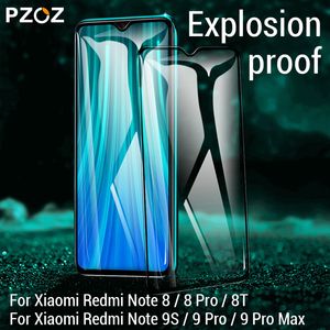 For Xiaomi Redmi Note 9 9S 8T 8 Pro Max Screen Protector Full Cover Tempered Glass Redmi Note 8 Phone Protective Film Glass