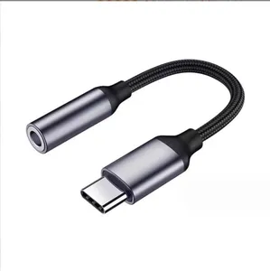 Voor Xiaomi Redmi Samsung Pixel USB C naar 3,5 mm koptelefoonaansluiting Digitale audio-adapterconverter Type C HiFi voor Android 3 5 mm voor xiaomi12s/11/10s/8 redmiK50 K40 Pro