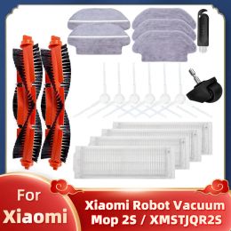 Para Xiaomi Robot Vacuum MOP 2S Cleaner XMSTJQR2S Cepillo principal Cepillo lateral HEPA Filtro Mop Piezas de repuesto de reemplazo de trapo