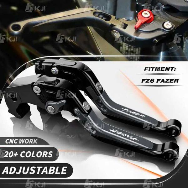 Para Yamaha FZ6 FAZER 2004-2010 juego de freno de palanca de embrague palancas plegables ajustables piezas de accesorios de motocicleta