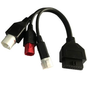 Voor Yamaha Motorcycle 3PIN/4PIN HONDA 6PIN OBD Diagnostische Canbus Connection -kabel OBD2 3 In1 Stop Cable Adapter