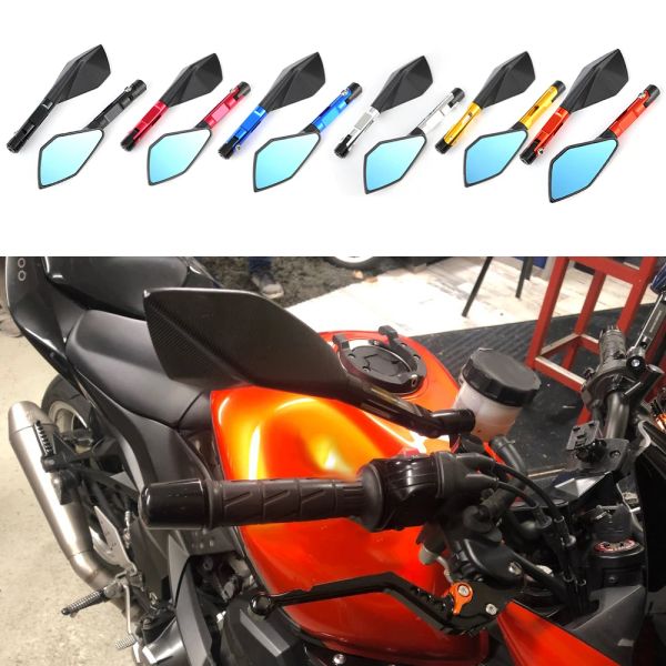 Pour Yamaha MT07 pour Honda pour Ducati pour Kawasaki Z750 Z900 Z800 Motorcycle CNC Aluminium View Rearrower Miroir latérale