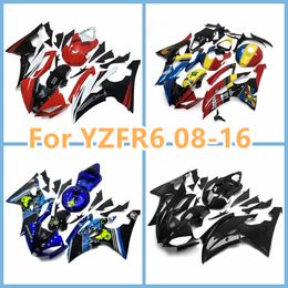 Pour Yamaha Yzf R6 08-09-10-11-12-13-14-15-16 Fairings YZFR6 2008-2016 Motorcycle Abs Cowling Injection Kit de camerier