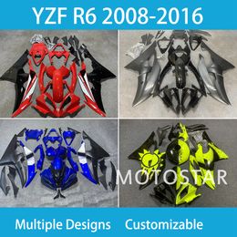Pour yamaha yzfr6 08 09 10 11 12 13 14 15 16 Kit de carénage nouveau style yzfr6 2009 2009-2016 Accessoires de motos carénages