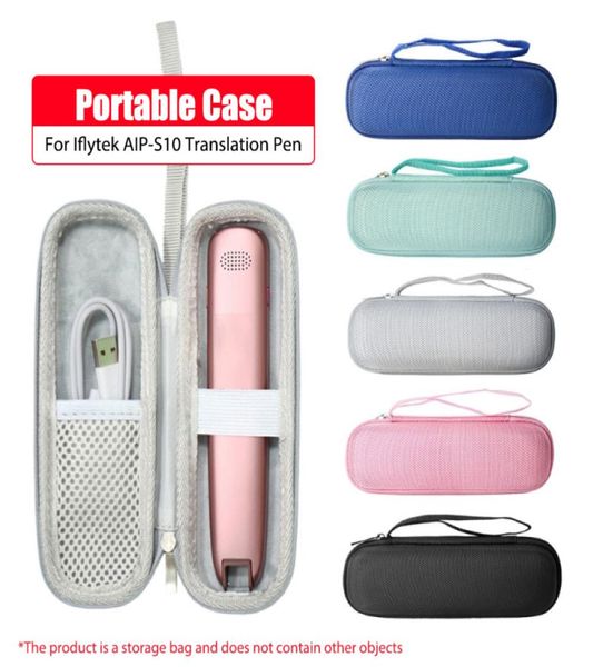 Para Youdao Dictionary Pen 3 2 1 Estuche portátil para Iflytek AipS10 Nylon Hard Shell Crush Resistance Translation Pens Bolsa de almacenamiento P2521803