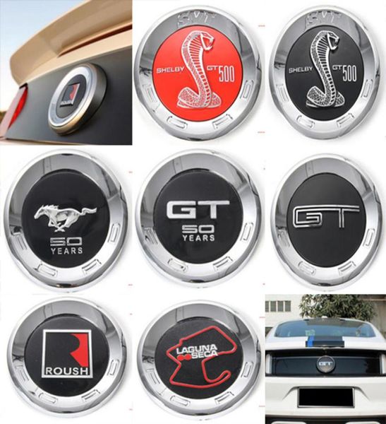 Ford Mustang 2015 16 17 3D plus récent autocollant de queue de voiture arrière marque Badge emblème 50 ans Shelby GT500 Roush Laguna Seca5498206