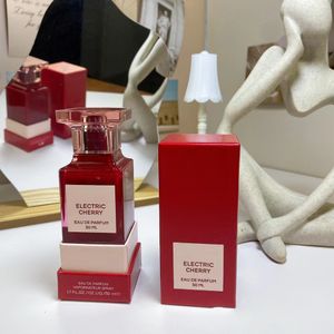 Ford Parfum pour femme Electric Cherry Lady Parfums Vaporisateur 50ML EDP EAU De Parfum La plus haute qualité 1: 1 Vente en gros Copie Clone Designer Parfum Sexy Fragrance Fast Ship