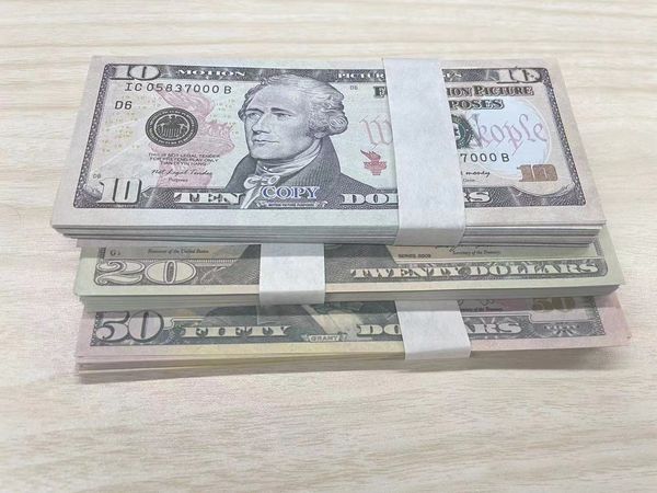 Billete extranjero, dinero de utilería, copia de dinero, tamaño real 1:2