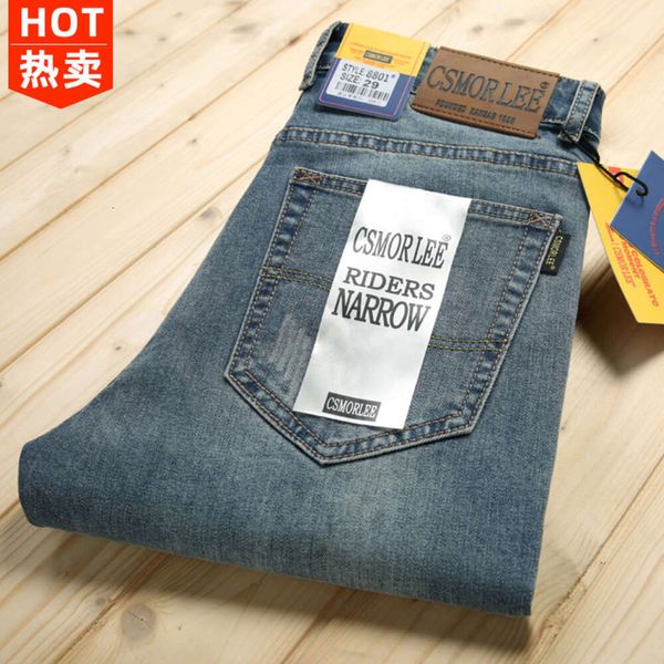 Comercio exterior Etiqueta de corte de exportación Ropa para hombres Liquidación genuina, lujo ligero, estilo grueso Productos de vaca Productos de cola originales Jeans, pantalones para hombres