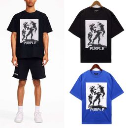 Designer Purple Brand T Shirts T-stuk sweatshirts Basisbrief Logo Gedrukt Korte mouwen Fog American Street Fashion Brand T-shirt