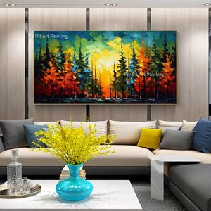Paysage de paysage forestier Paint