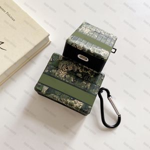 Forest Tiger Print Écouteurs Cas Designer Oreille Téléphone Cas Pour Airpods Max Pro 3 2 1 Vert Écouteurs Cas Air Pods Casque Accessoires 2023