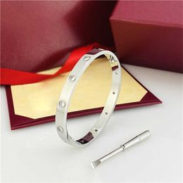 Forever Carti Bracelet Titanium Love Bangle armband vrouw man mode charme luxe schroef armbanden voor minnaar goud design feng shui nagel