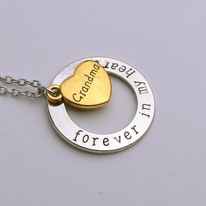 Forever In My Heart Hanglagend kettingen Letter Familielid Opa Oom Tante mama Papa For Women Fashion Jewelry 3082 5232