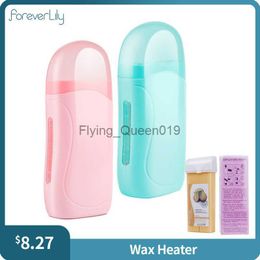foreverlily 3in1 roze roll-on ontharingswasverwarmer gezicht lichaam ontharing epilator wax verwarmingsmachine met waxstrips papier HKD230825