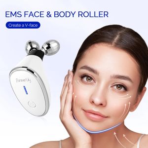 Foreverlily Face Body Roller Massager Lifting Facing Chin Birmer Doble reductor Vline Massage Skincare 240425