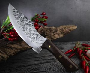 Smeden uitrusting Knifves Meat Cleaver Japanese Hoog koolstofstalen mes Handgemaakte keuken Chef Knife Butcher Knife Cutter267I3937974