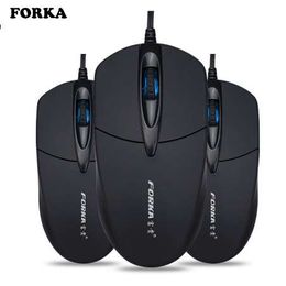 Forka Silent Click Mini souris d'ordinateur filaire Portable souris optique de bureau muet pour PC ordinateur Portable